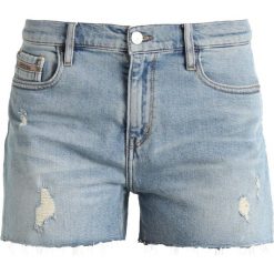 Calvin Klein Jeans MID RISE SHORT Szorty jeansowe berlin blue. Niebieskie jeansy damskie Calvin Klein Jeans. Za 399,00 zł.