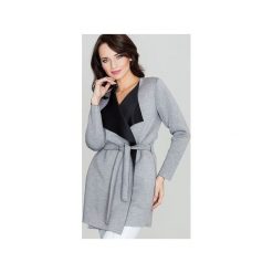 Kurtka K257 Szary. Szare kurtki damskie Lenitif, xl, w paski, z tkaniny, bez kaptura. Za 149,00 zł.