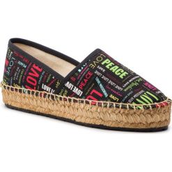 Espadryle LOVE MOSCHINO - JA10193G07JK0000 St. Logo Nero. Czarne espadryle damskie Love Moschino, na co dzień, bez wzorów, ze skóry ekologicznej, bez obcasa, na płaskiej podeszwie, bez zapięcia. Za 479,00 zł.