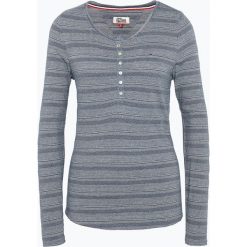 Tommy Jeans - Damska koszulka z długim rękawem, niebieski. Niebieskie koszulki damskie Tommy Jeans, s, bez wzorów, z jeansu, bez kołnierzyka, z długim rękawem. Za 199,95 zł.