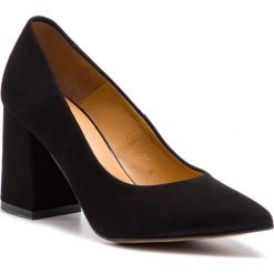 Półbuty SAGAN - 2795 Czarny Welur. Czarne półbuty damskie Sagan, bez wzorów, z weluru, eleganckie, bez obcasa, na obcasie, bez zapięcia. Za 259,00 zł.