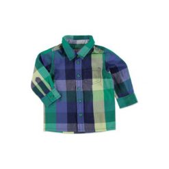 Esprit Boy Koszulka w kartke green - niebieski. Niebieskie koszule chłopięce marki Esprit, z bawełny. Za 59,00 zł.