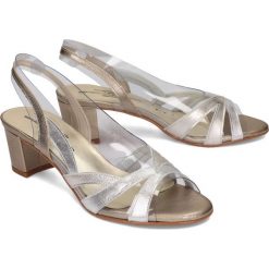 BRENDA ZARO F2748 stone, sandały damskie. Sandały damskie Brenda Zaro, bez wzorów, bez obcasa, na obcasie, bez zapięcia. Za 379,90 zł.