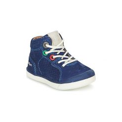 Buty Dziecko Kickers GOODJOB. Niebieskie trampki chłopięce Kickers, bez wzorów, bez zapięcia. Za 237,30 zł.