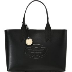 Shopper bag damskie: Emporio Armani SHOPPING BAG LOGO DEBOSSED SHOPPER ZIP Torebka nero