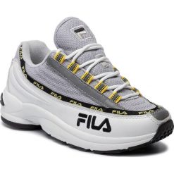 Sneakersy FILA - Dstr97 Wmn 1010597.01Z White/Gray Violet. Szare półbuty damskie Fila, ze skóry ekologicznej. Za 429,00 zł.