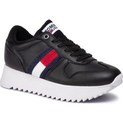 Sneakersy TOMMY JEANS - High Cleated Seasonal Sneaker EN0EN00658 Black BDS. Czarne półbuty damskie Tommy Jeans, z jeansu. W wyprzedaży za 269,00 zł.