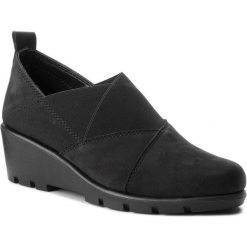 Półbuty THE FLEXX - Slipslop B413/16 Black. Czarne półbuty damskie na koturnie marki The Flexx, z materiału. W wyprzedaży za 229,00 zł.