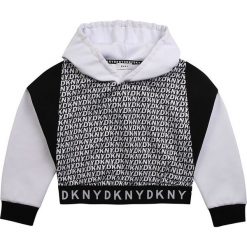 Dkny - Bluza dziecięca 110-146 cm. Czarne bluzy dziewczęce DKNY, bez wzorów, z dzianiny, bez rękawów, z kapturem. Za 329,90 zł.