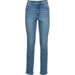 Dżinsy ze stretchem SKINNY, dł. do kostki bonprix jasnoniebieski. Niebieskie jeansy damskie bonprix. Za 109,99 zł.