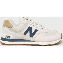 New Balance - Buty ML574LGI. Szare buty sportowe męskie marki New Balance, ze skóry, na sznurówki. Za 349,90 zł.