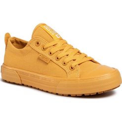 Trampki BIG STAR - FF274A086 Yellow. Żółte półbuty damskie BIG STAR, bez wzorów, z gumy, bez zapięcia. Za 119,00 zł.