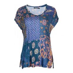 Desigual Desigual T-Shirt Damski L Niebieski. Niebieskie t-shirty damskie Desigual, s. W wyprzedaży za 189,00 zł.