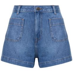 Szorty jeansowe Lee Patch Pocket L30RLJIL. Niebieskie szorty damskie Lee, l, bez wzorów, z bawełny. W wyprzedaży za 189,00 zł.