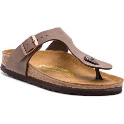 Japonki BIRKENSTOCK - Gizeh Bs 0043753 Mocca. Pomarańczowe klapki damskie Birkenstock, bez wzorów, ze skóry ekologicznej, bez obcasa. Za 289,00 zł.