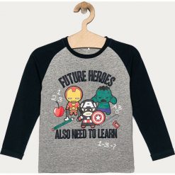 Name it - Longsleeve dziecięcy 92-128 cm. Szare t-shirty chłopięce Name it, z nadrukiem, z elastanu, z długim rękawem. Za 79,90 zł.
