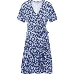 MICHAEL Michael Kors MINI WRAP Sukienka z dżerseju true navy/light chambray. Niebieskie sukienki mini marki MICHAEL Michael Kors, xs, z dżerseju. Za 949,00 zł.