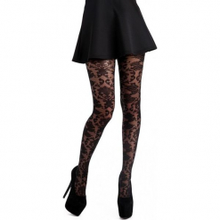 Pamela Mann Baroque Tulle Tights Rajstopy czarny. Czarne podkolanówki damskie Pamela Mann. Za 62,90 zł.
