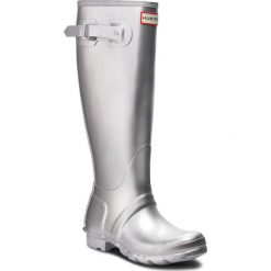 Kalosze HUNTER - Org Tall WFT1000RMA Silver. Szare kalosze damskie Hunter, bez wzorów, z tworzywa sztucznego. W wyprzedaży za 389,00 zł.