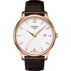 PROMOCJA ZEGAREK TISSOT T-Classic T063.610.36.037.00. Białe zegarki męskie marki TISSOT, ze stali. W wyprzedaży za 1139,60 zł.
