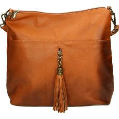Torba - PROV02 P BRON. Żółte torebki klasyczne damskie marki Venezia, ze skóry. Za 399,00 zł.