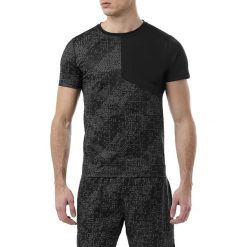 Koszulka Asics Lite-Show Short Sleeve Top M Szaro-Czarna. Szare koszulki męskie Asics, m, bez wzorów, bez kołnierzyka, z krótkim rękawem, krótkie. Za 99,99 zł.