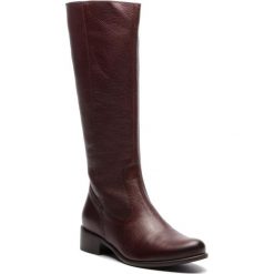 Oficerki LASOCKI - 3226-04 Bordowy. Czerwone kozaki damskie Lasocki, ze skóry, przed kolano, na wysokim obcasie, na obcasie, bez zapięcia. Za 349,99 zł.