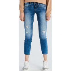 Jeansy slim z niskim stanem - Niebieski. Niebieskie jeansy damskie Sinsay, bez wzorów, z jeansu, z obniżonym stanem. Za 79,99 zł.