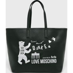 Love Moschino - Torebka. Czarne torebki klasyczne damskie marki Love Moschino, ze skóry ekologicznej, na ramię, duże. Za 739,90 zł.