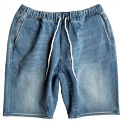 Quiksilver Spodenki Fonic Denim Fleece Short Blur S. Niebieskie bermudy męskie Quiksilver, z denimu, eleganckie. W wyprzedaży za 163,00 zł.