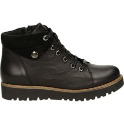 Botki - 224262 NERO. Czarne botki damskie skórzane marki Venezia, na obcasie. Za 279,00 zł.