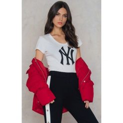 T-shirty damskie: 47 Brand T-shirt New York Splitter Scoop – White