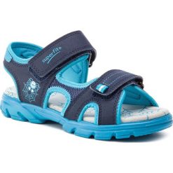 Sandały SUPERFIT - 4-09180-80 S Blau/Blau. Niebieskie sandały chłopięce Superfit, ze skóry ekologicznej, bez zapięcia. W wyprzedaży za 179,00 zł.