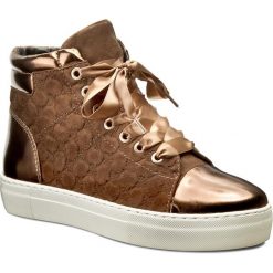 Sneakersy JOOP! - Daphne 4140003017 Brown 700. Pomarańczowe półbuty damskie JOOP!, bez wzorów, ze skóry, bez obcasa, na płaskiej podeszwie, bez zapięcia. W wyprzedaży za 439,00 zł.