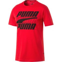 Puma Rebel Koszulka Czerwony. Czerwone podkoszulki męskie Puma, l, z nadrukiem, z bawełny, z krótkim rękawem. Za 102,95 zł.