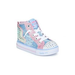Buty Dziecko Skechers SHUFFLES. Trampki dziewczęce Skechers, bez wzorów, bez zapięcia. Za 174,30 zł.