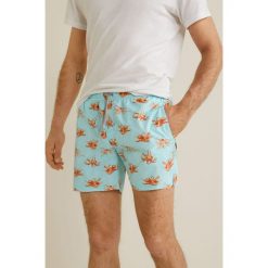 Mango Man - Kąpielówki Pulpo. Niebieskie kąpielówki męskie marki Mango Man, s, bez wzorów, z poliesteru. Za 139,90 zł.