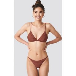 NA-KD Swimwear Dół bikini z paseczkami - Brown. Brązowe bikini NA-KD Swimwear, w paski. Za 40,95 zł.