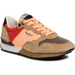 Sneakersy PEPE JEANS - Bimba Solid PLS30971 Powder Pink 302. Pomarańczowe półbuty damskie Pepe Jeans, na co dzień, bez wzorów, z jeansu, bez obcasa, na płaskiej podeszwie, bez zapięcia. W wyprzedaży za 249,00 zł.