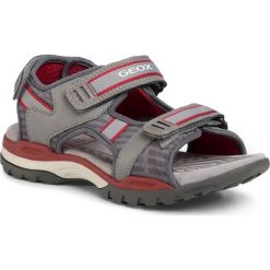 Sandały GEOX - J Borealis B. D J020RD 014ME C0051 D Grey/Red. Szare klapki męskie Geox, bez wzorów, ze skóry ekologicznej. Za 279,00 zł.