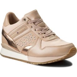 Sneakersy damskie: Sneakersy TOMMY HILFIGER – Metallic Sneaker Wedge FW0FW02802 Dusty Rose 502