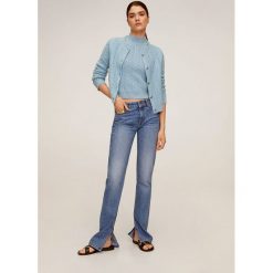 Mango - Sweter Twins. Niebieskie swetry damskie Mango, s, bez wzorów, z poliesteru, bez rękawów, bez kaptura. W wyprzedaży za 111,90 zł.