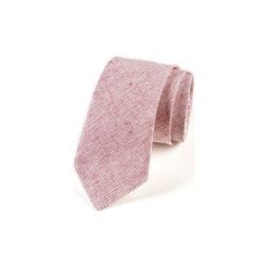 Krawat męski DRAFT. Czerwone krawaty męskie marki HisOutfit, bez wzorów, z materiału. Za 129,00 zł.