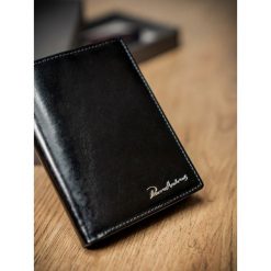 Portfel męski skórzany RFID Pierre Andreus czarny - Czarny. Czarne portfele męskie PIERRE ANDREUS, bez wzorów, ze skóry. Za 89,99 zł.