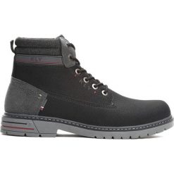 Czarne Trapery Reward. Czarne buty trekkingowe męskie Born2be, na zimę, z materiału, na sznurówki. Za 139,99 zł.