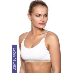 Sportowy biustonosz Areta. Biustonosze sportowe damskie Eldar, bez wzorów, z wiskozy, na jogę i pilates. Za 51,99 zł.