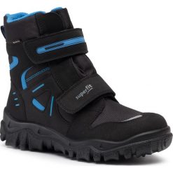 Śniegowce SUPERFIT - GORE-TEX 1-809080-0000 D Schwarz/Blau. Czarne śniegowce chłopięce Superfit, bez zapięcia, gore-tex. Za 359,00 zł.