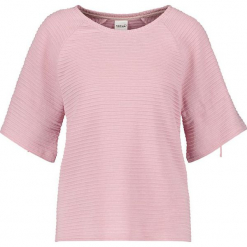 Koszulka w kolorze jasnoróżowym. Czerwone t-shirty damskie marki Taifun, w paski, prążkowane, z okrągłym kołnierzem. W wyprzedaży za 108,95 zł.