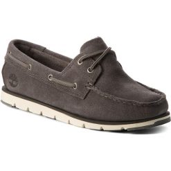 Mokasyny TIMBERLAND - Camden Falls Suede A1P8A B Gunmetal. Szare mokasyny damskie Timberland, na co dzień, z aplikacjami, ze skóry, bez obcasa, na płaskiej podeszwie, bez zapięcia. W wyprzedaży za 359,00 zł.