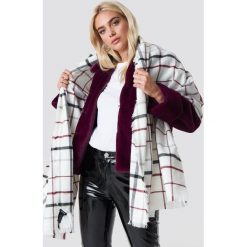 MANGO Szalik Lines - White. Białe szaliki damskie Mango, z materiału. Za 108,95 zł.